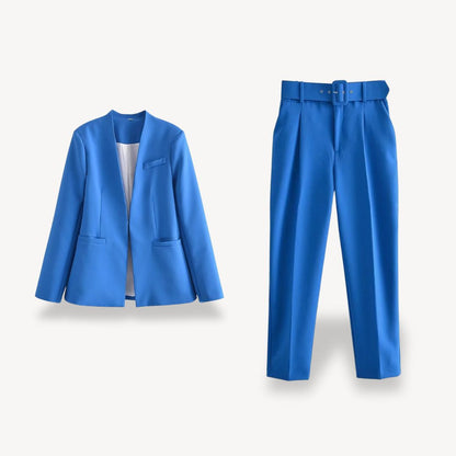 Suit Blazer Pants Set Women