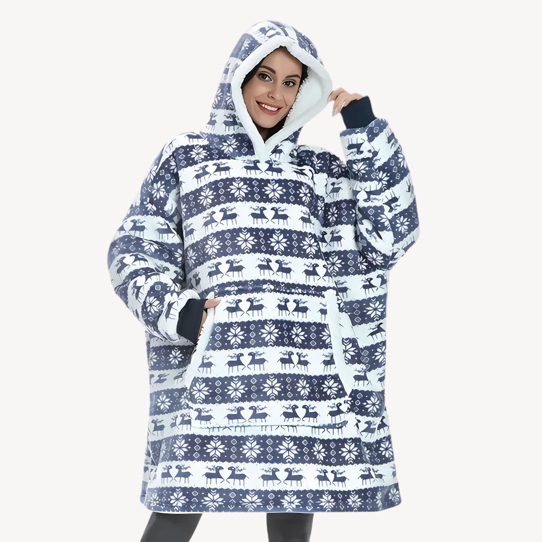 Oversized Tie-Dye Hoodie Blanket