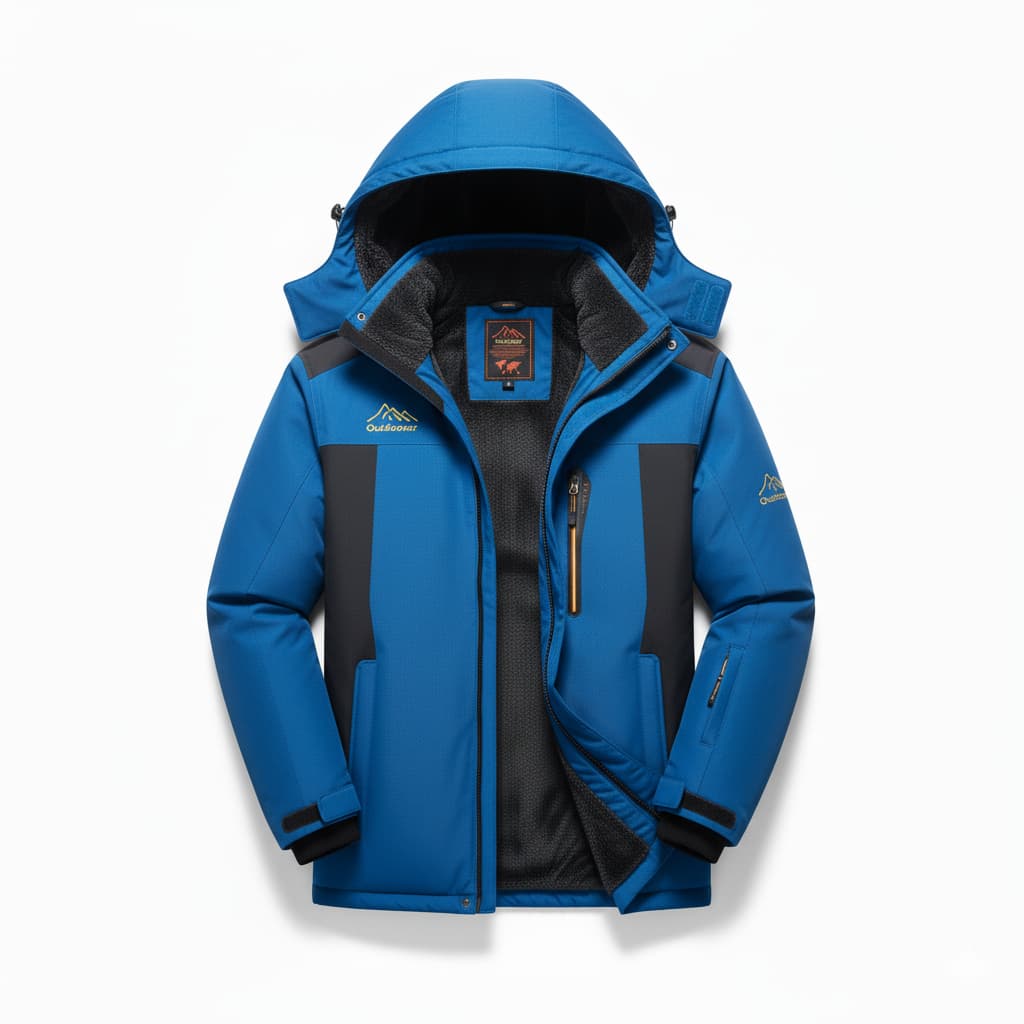 Waterproof Men's Fleece Jacket for Outdoor Activities