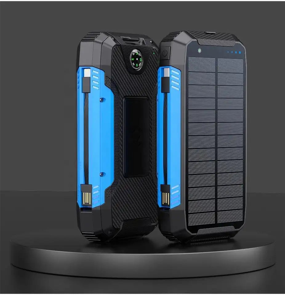 Waterproof Solar Charged Power Bank 30,000mAh Dual USB