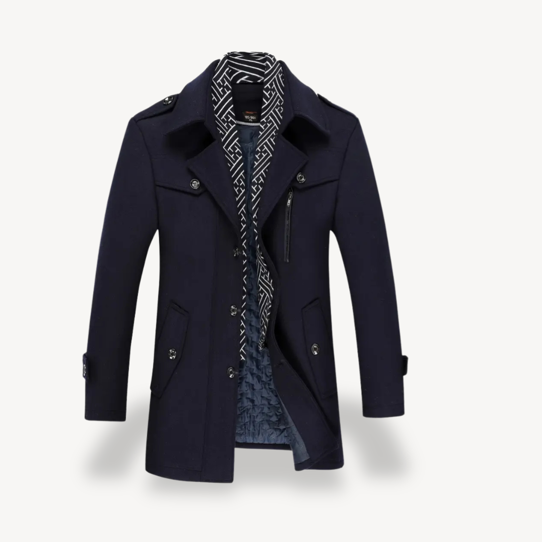 Winter Wool Coat Men