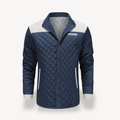 Men’s Quilted Jacket with Button Closure