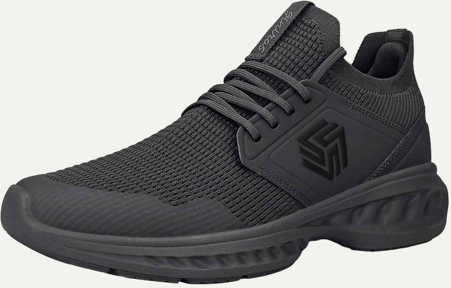 Men’s Lightweight Knit Running Shoe with Cushioned Sole