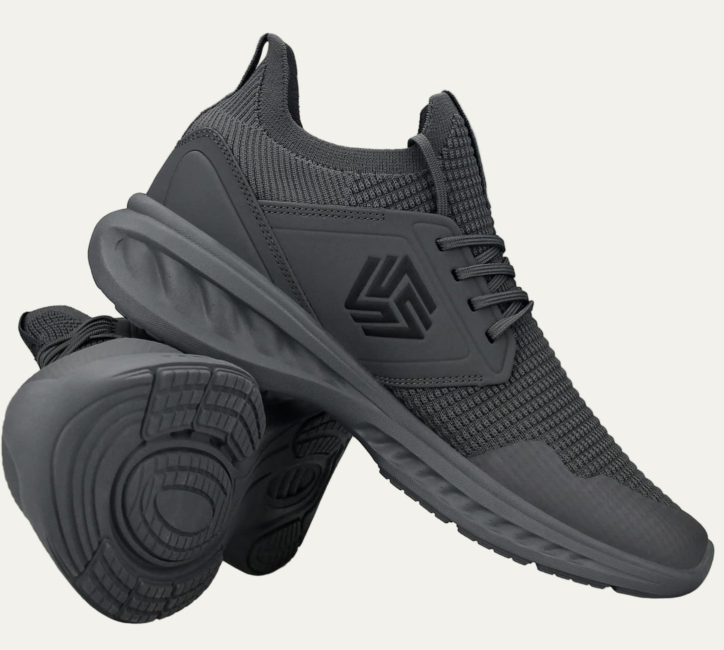 Men’s Lightweight Knit Running Shoe with Cushioned Sole