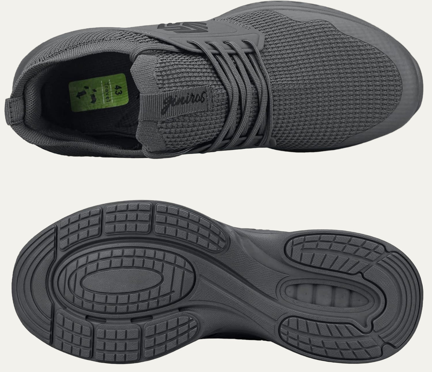 Men’s Lightweight Knit Running Shoe with Cushioned Sole
