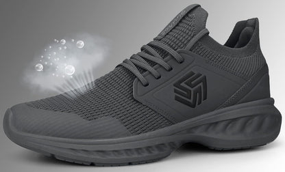 Men’s Lightweight Knit Running Shoe with Cushioned Sole