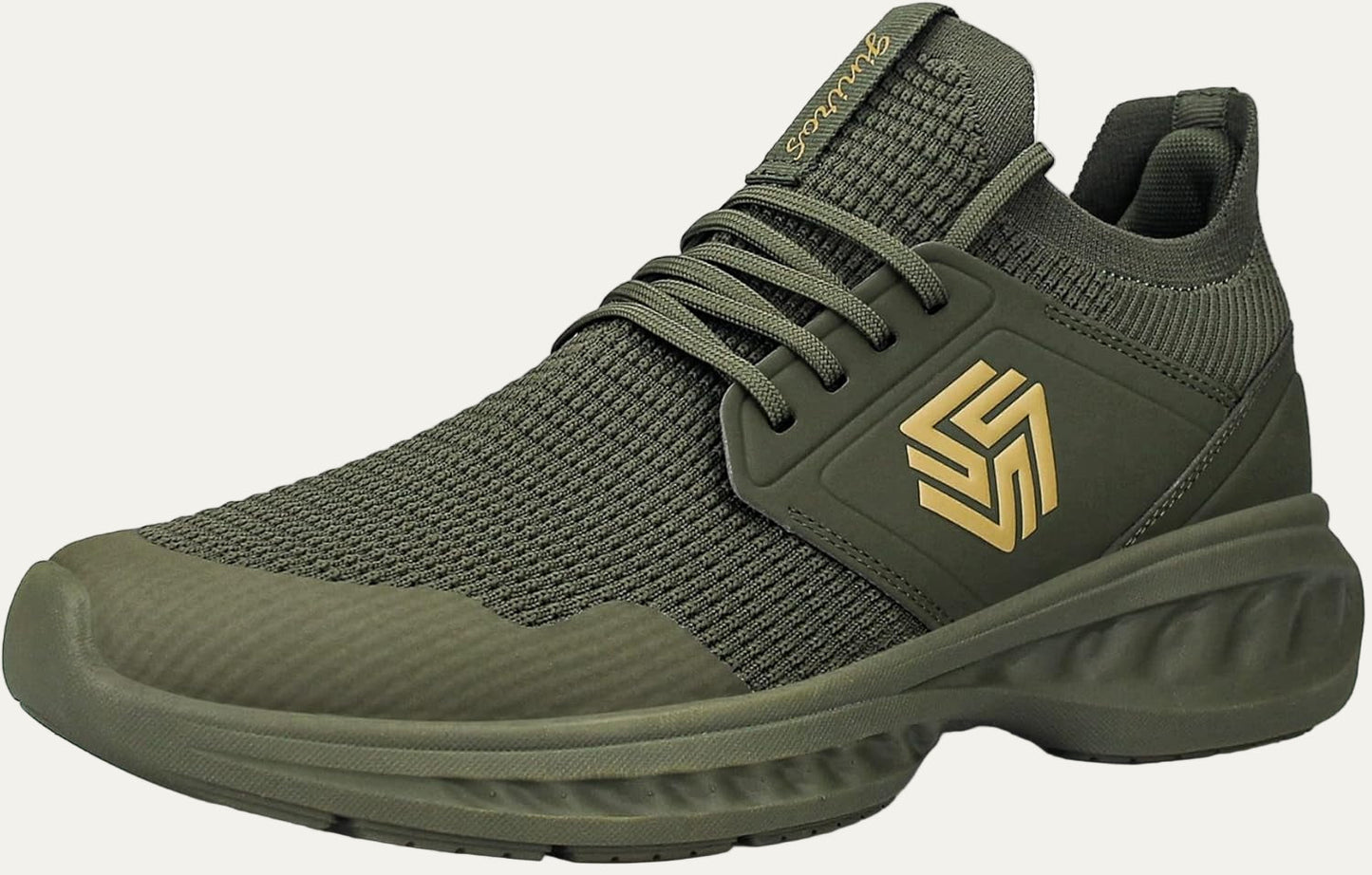 Men’s Lightweight Knit Running Shoe with Cushioned Sole