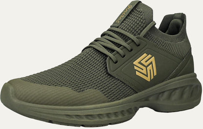 Men’s Lightweight Knit Running Shoe with Cushioned Sole
