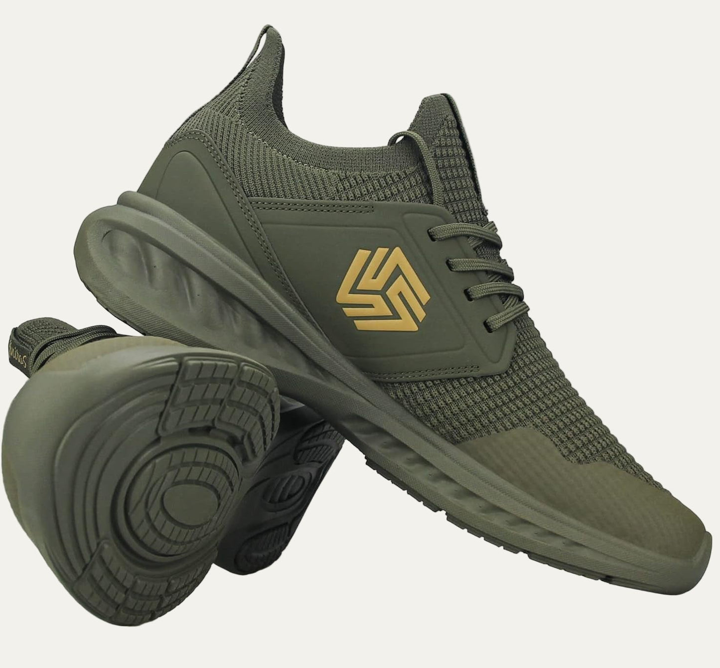 Men’s Lightweight Knit Running Shoe with Cushioned Sole