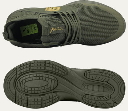 Men’s Lightweight Knit Running Shoe with Cushioned Sole