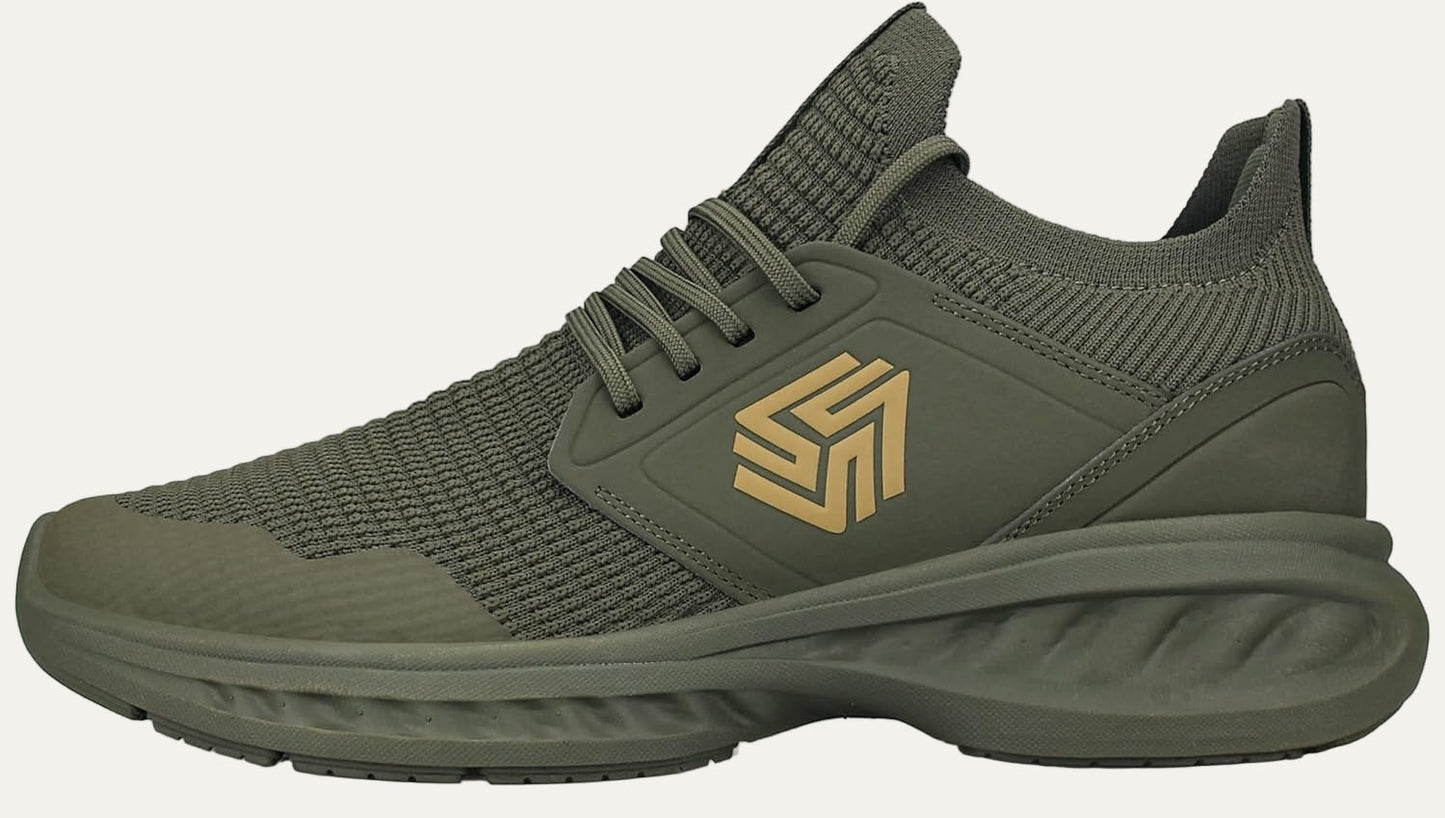 Men’s Lightweight Knit Running Shoe with Cushioned Sole