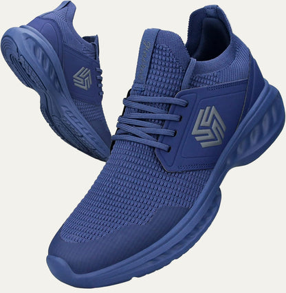 Men’s Lightweight Knit Running Shoe with Cushioned Sole