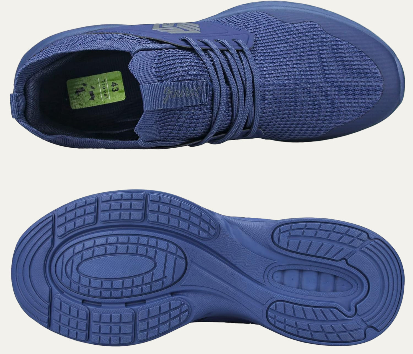 Men’s Lightweight Knit Running Shoe with Cushioned Sole