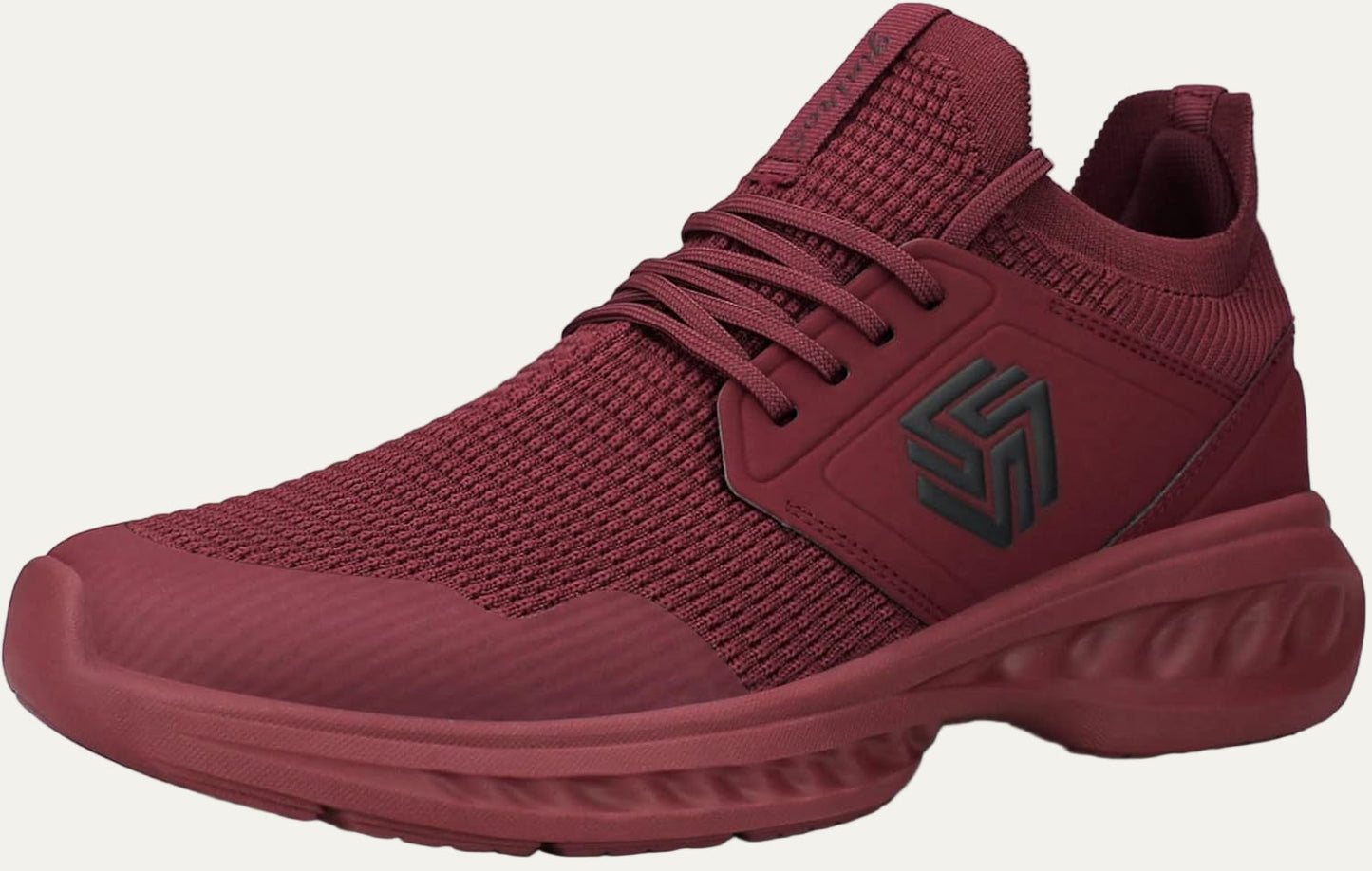 Men’s Lightweight Knit Running Shoe with Cushioned Sole