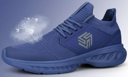 Men’s Lightweight Knit Running Shoe with Cushioned Sole