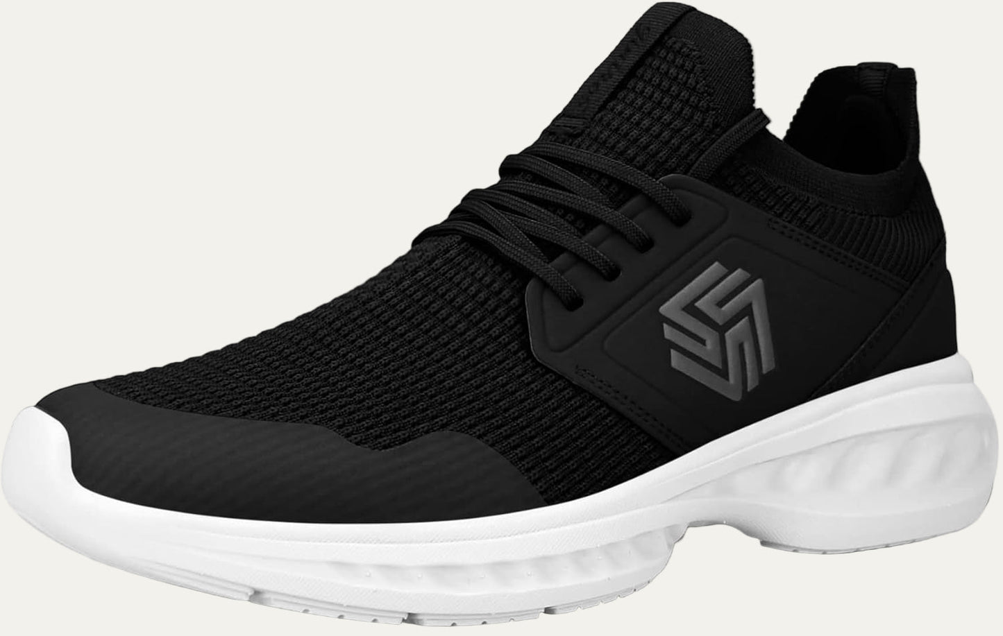 Men’s Lightweight Knit Running Shoe with Cushioned Sole