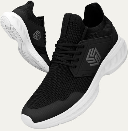 Men’s Lightweight Knit Running Shoe with Cushioned Sole