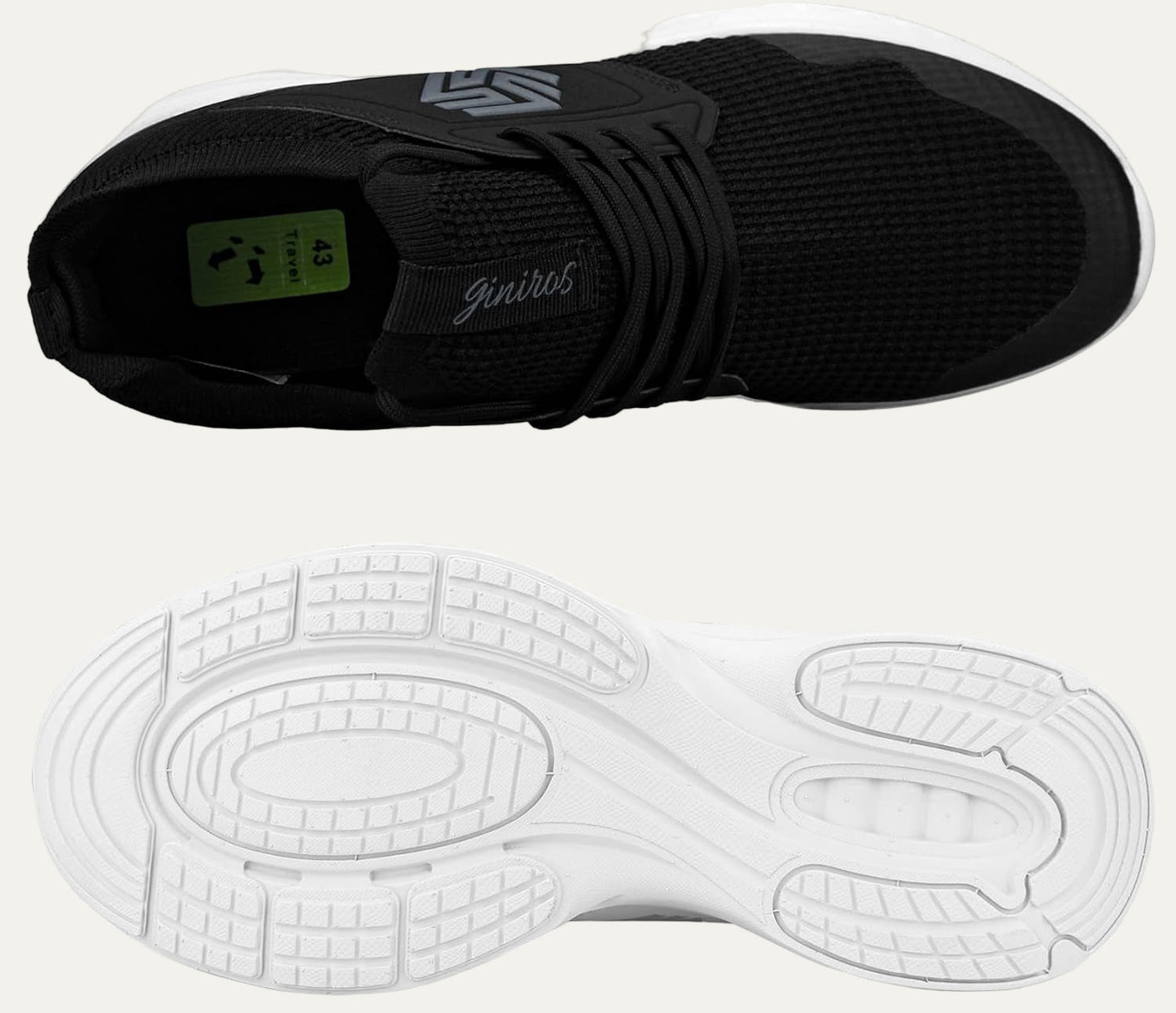 Men’s Lightweight Knit Running Shoe with Cushioned Sole