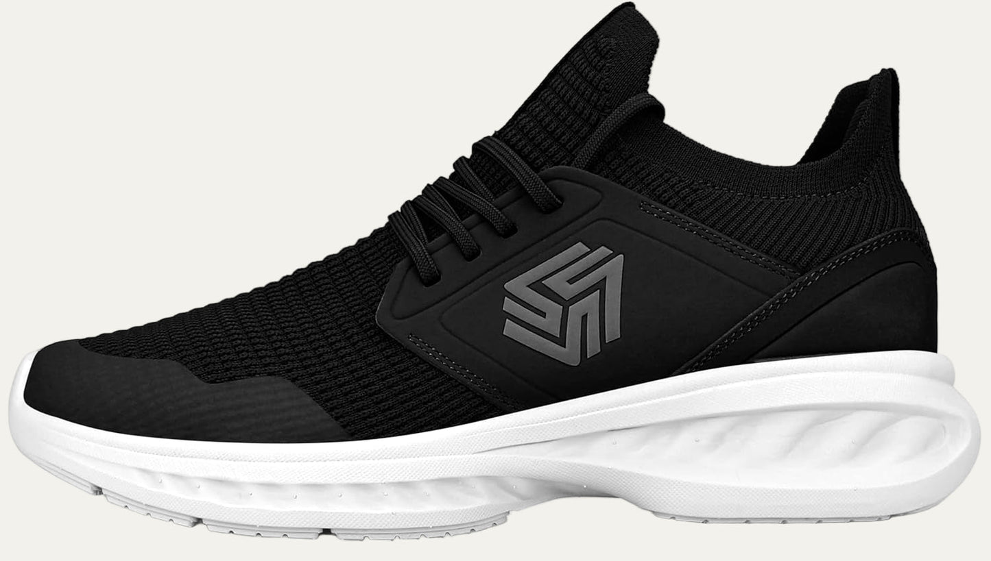 Men’s Lightweight Knit Running Shoe with Cushioned Sole