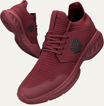 Men’s Lightweight Knit Running Shoe with Cushioned Sole