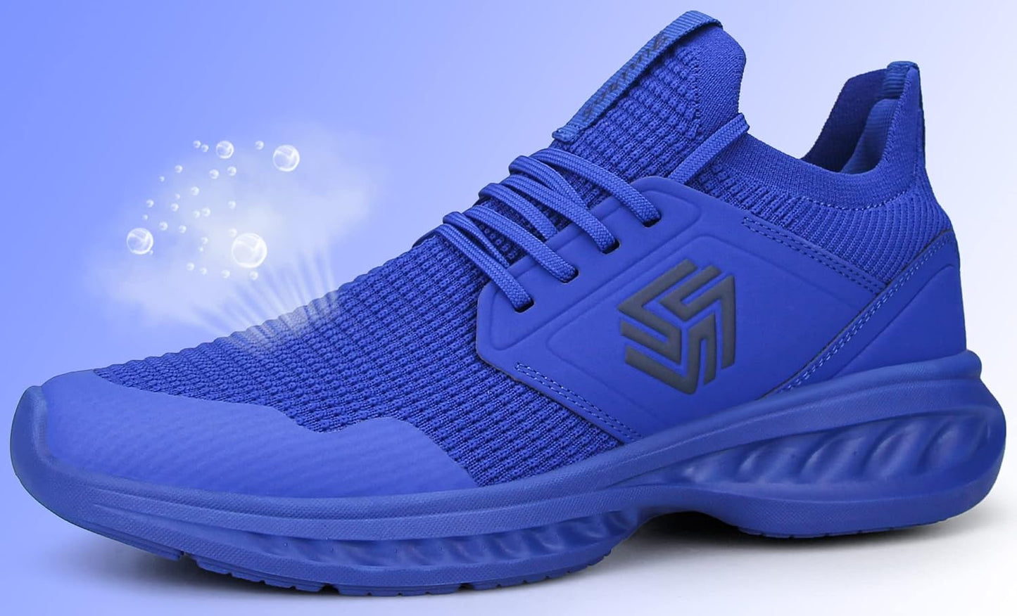 Men’s Lightweight Knit Running Shoe with Cushioned Sole