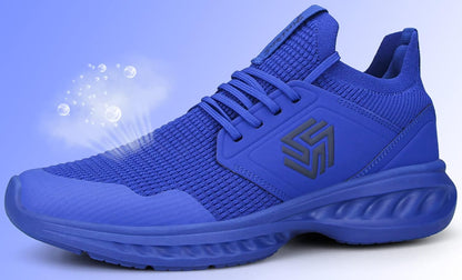 Men’s Lightweight Knit Running Shoe with Cushioned Sole