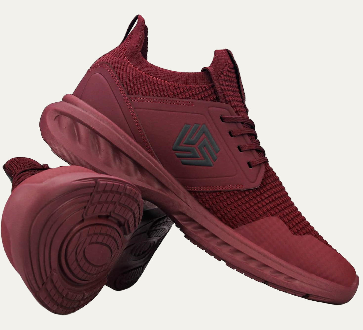 Men’s Lightweight Knit Running Shoe with Cushioned Sole