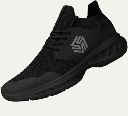 Men’s Lightweight Knit Running Shoe with Cushioned Sole