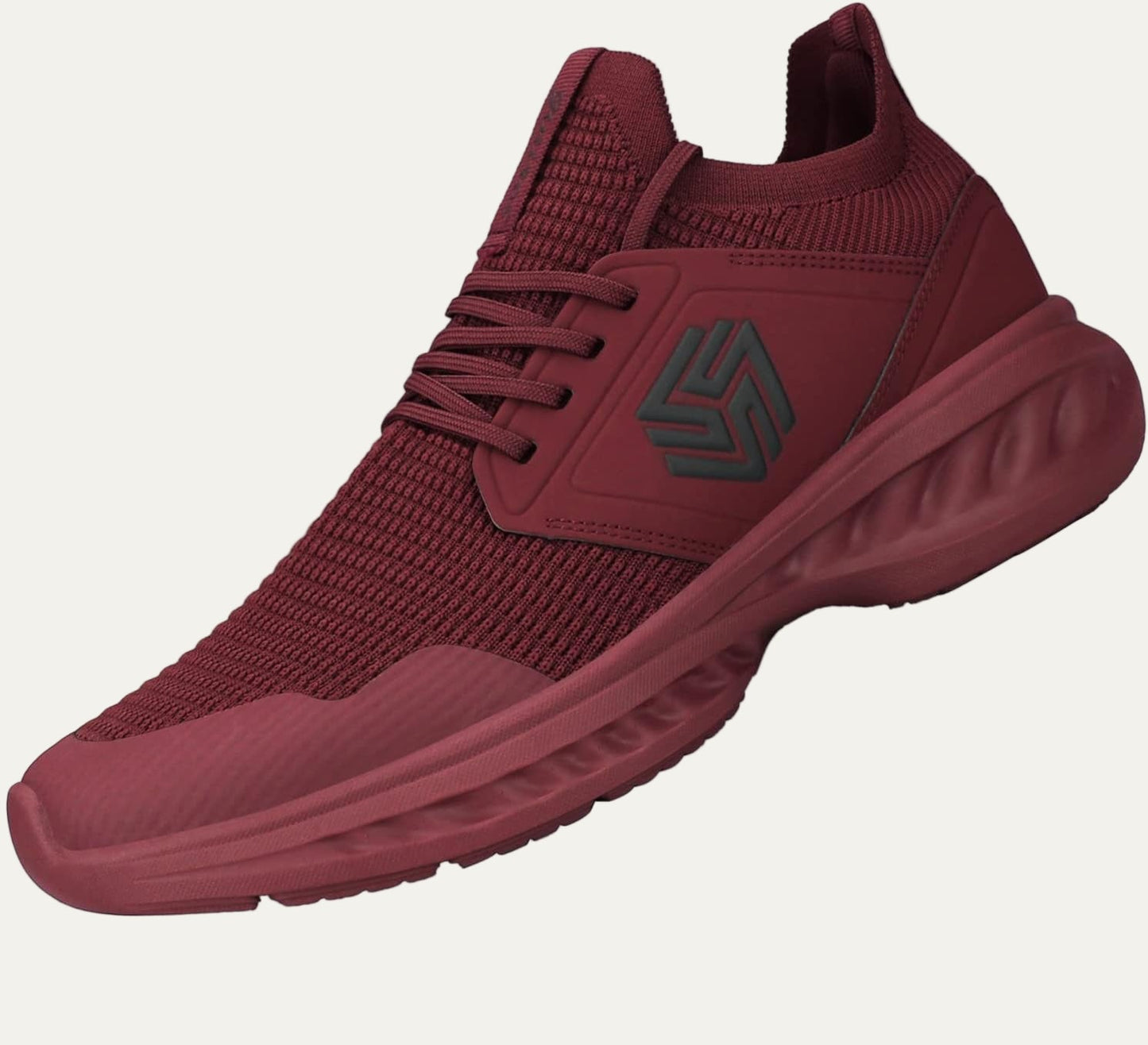 Men’s Lightweight Knit Running Shoe with Cushioned Sole