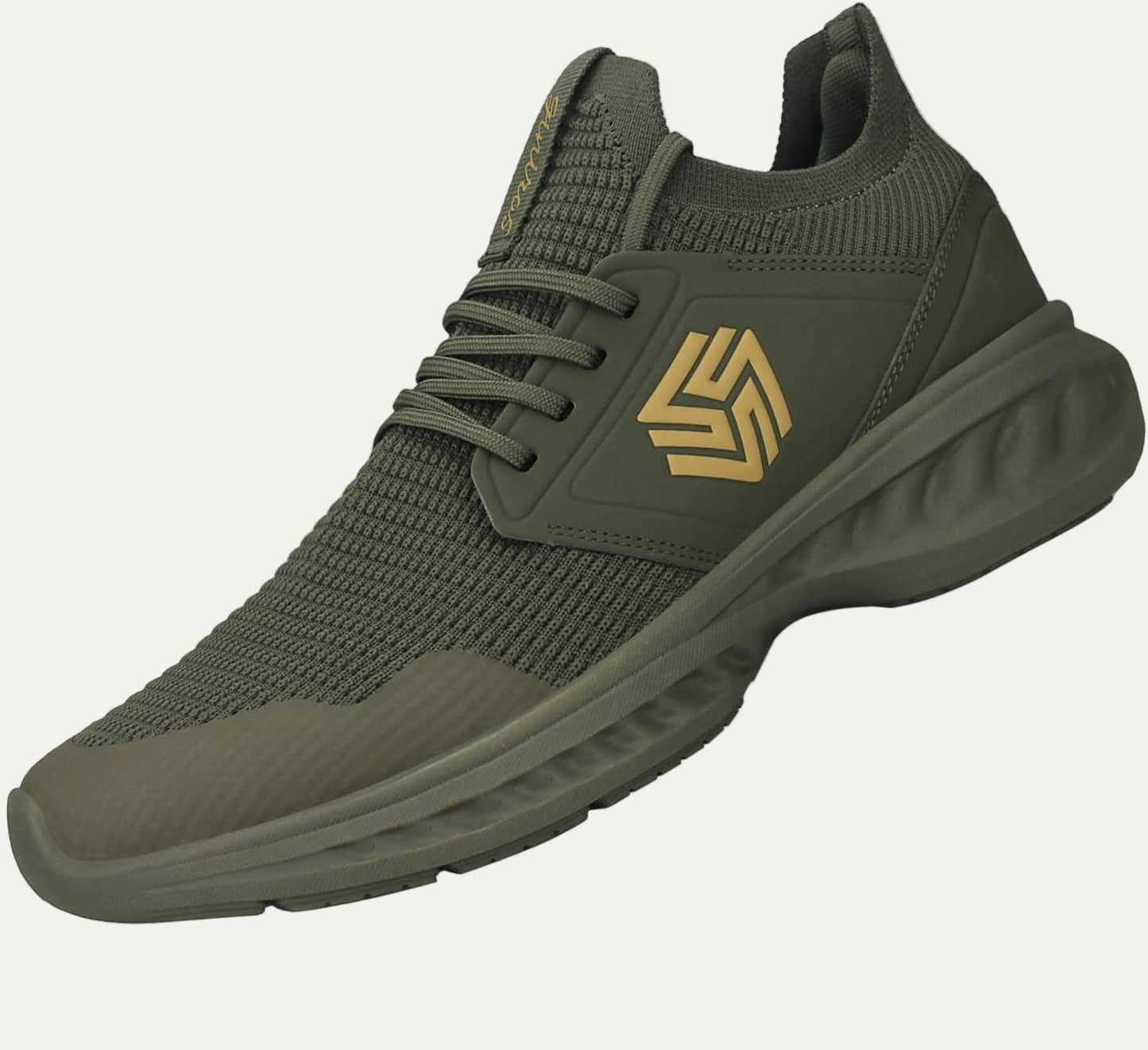 Men’s Lightweight Knit Running Shoe with Cushioned Sole