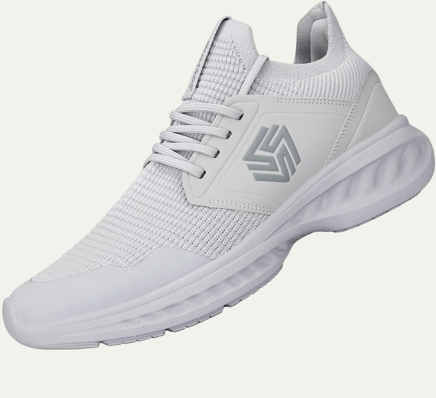 Men’s Lightweight Knit Running Shoe with Cushioned Sole