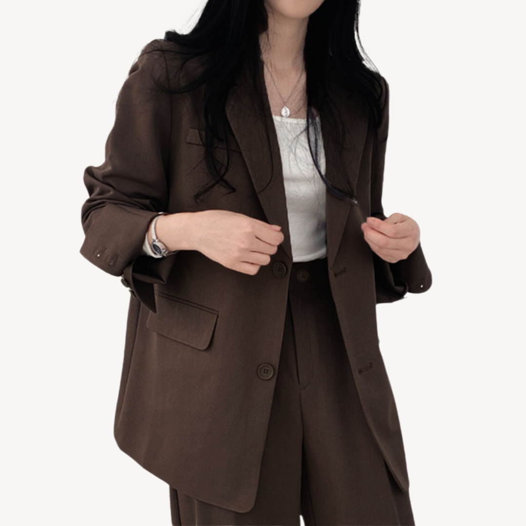 Blazer Pants Suit Set Women