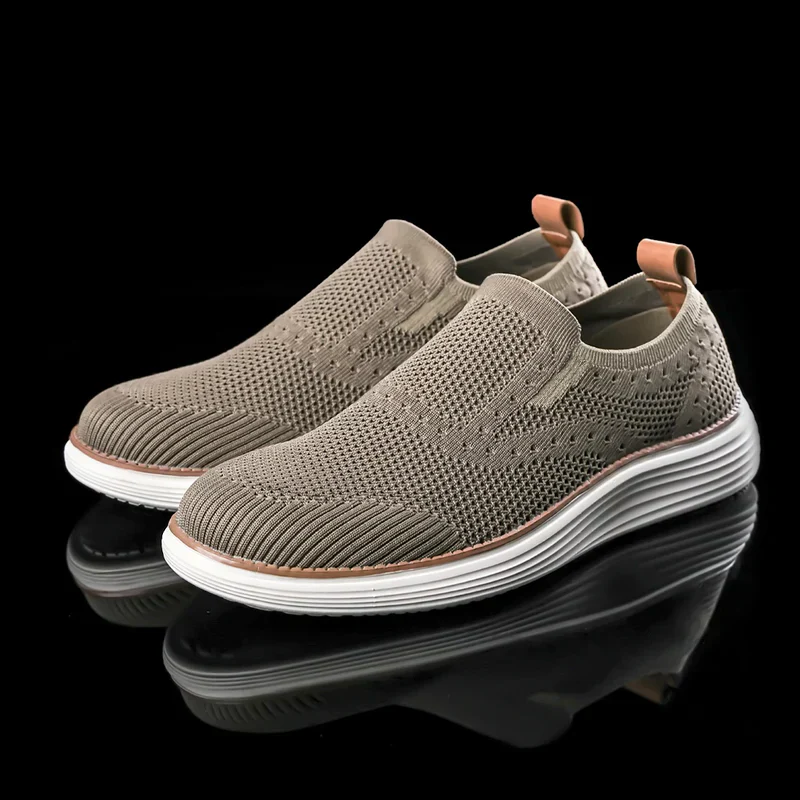 Men's Breathable Casual Knit Sneakers - BritishElegance