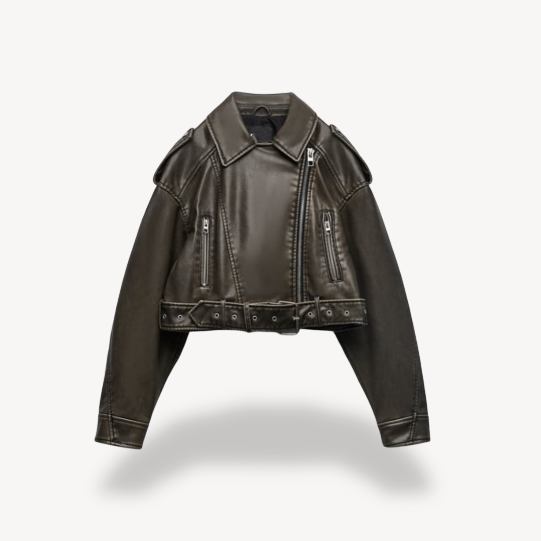Leather Biker Jacket for Women