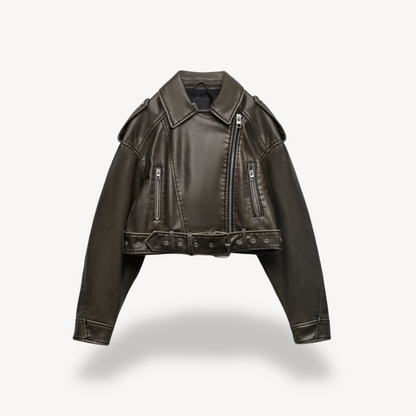 Leather Biker Jacket for Women