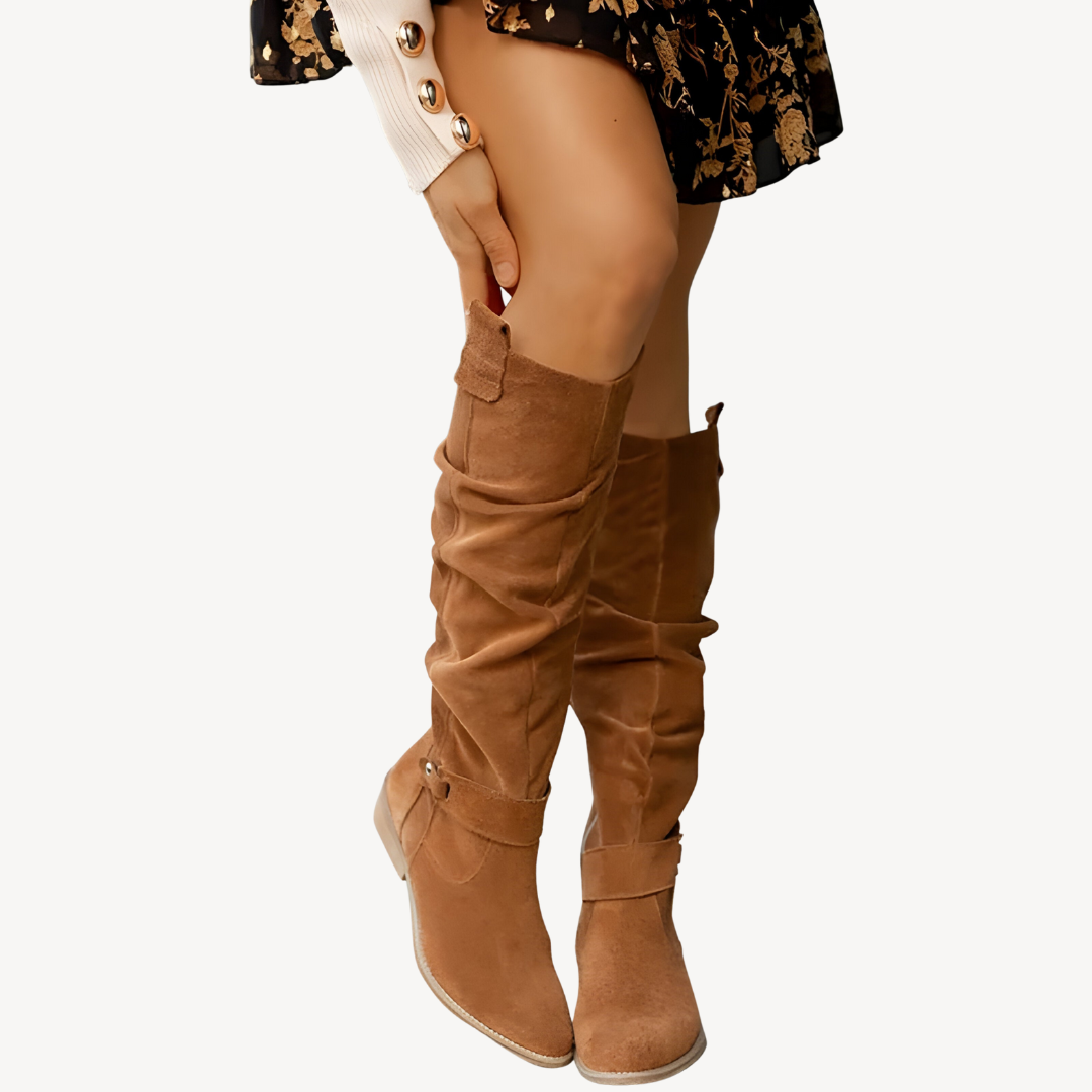 Women's Orthopedic Faux Leather Knee-High Boots