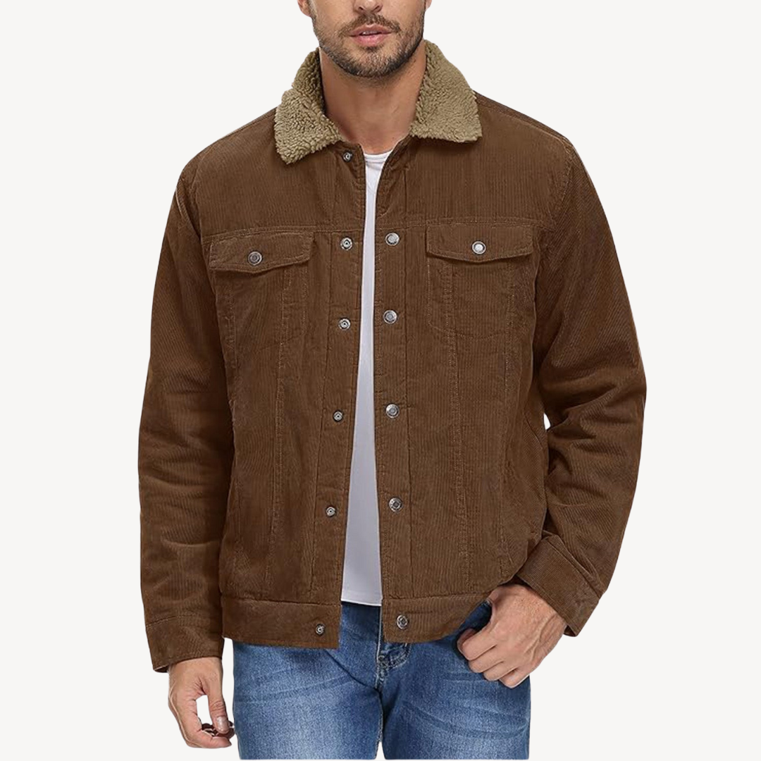 Men's Sherpa Lined Corduroy Jacket