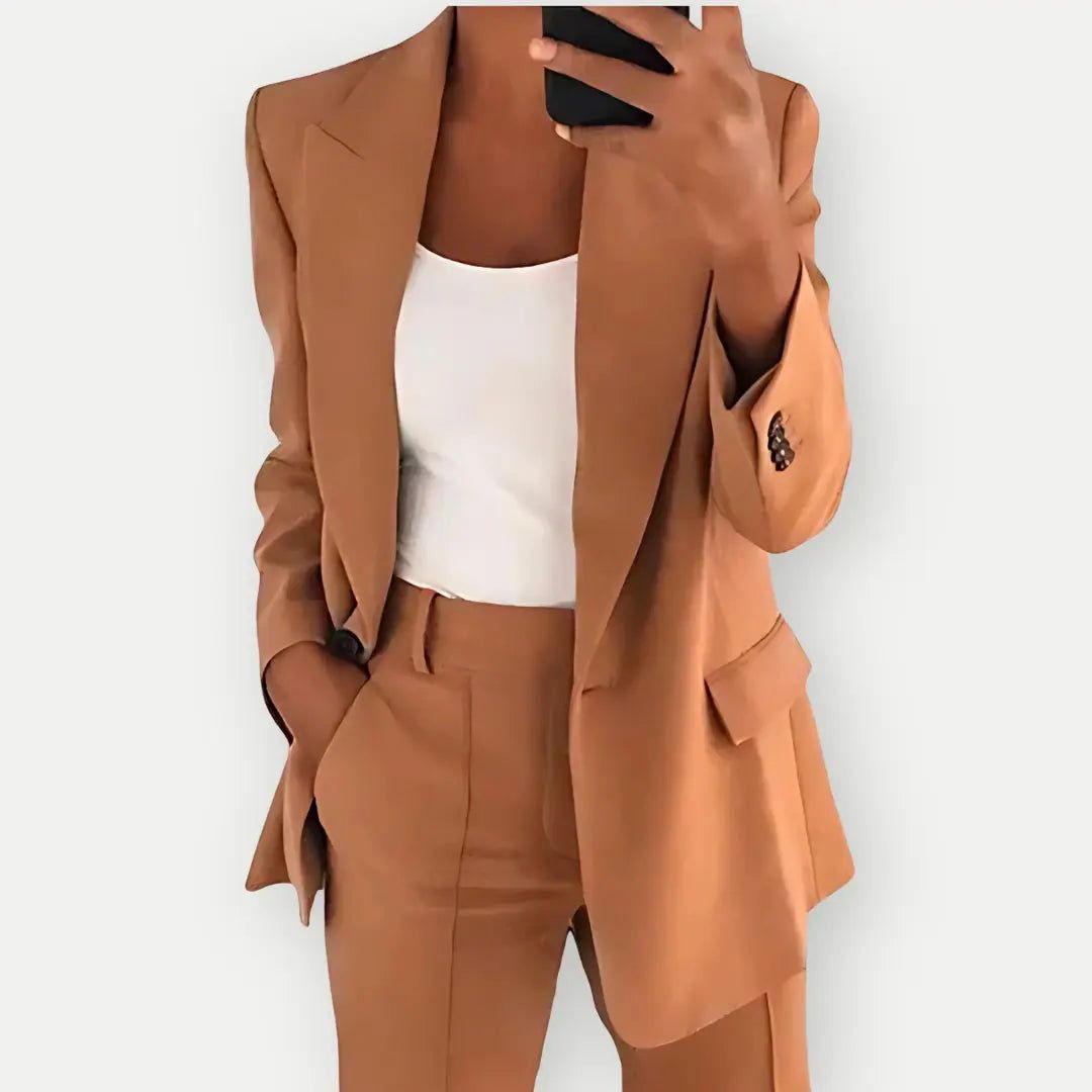 Suit Blazer Pants Set Women