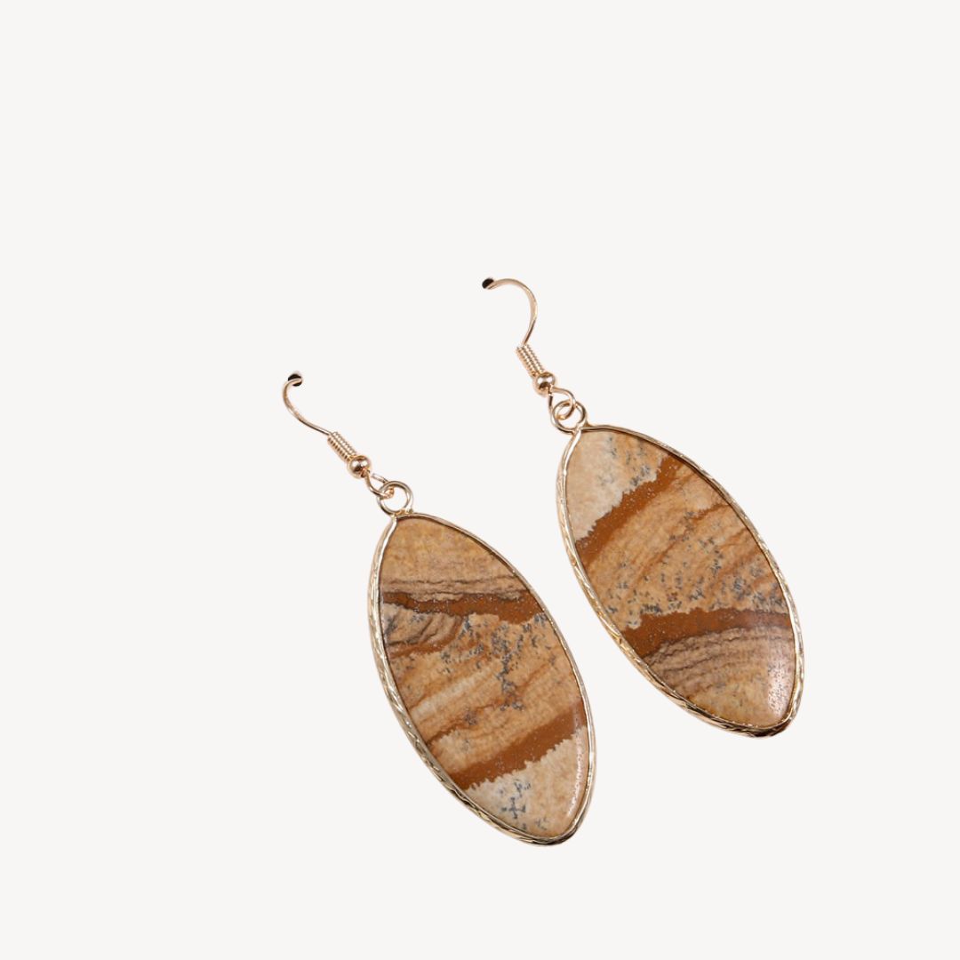 Gemstone Drop Earrings