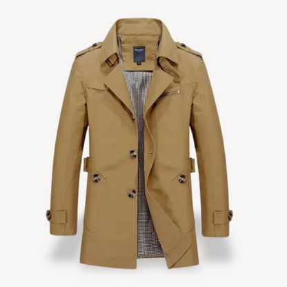 Men's Casual Slim Fit Trench Coat