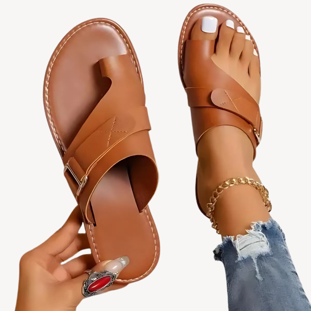 Women's Orthopedic Slide Sandals with Adjustable Strap