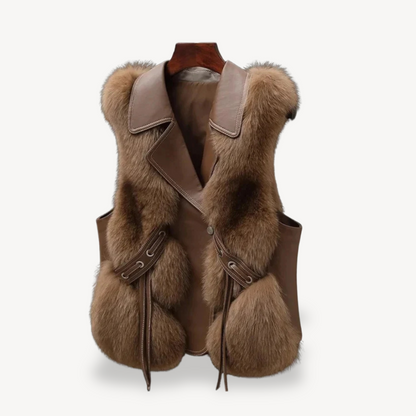 Faux Fur Lined Vest for Women
