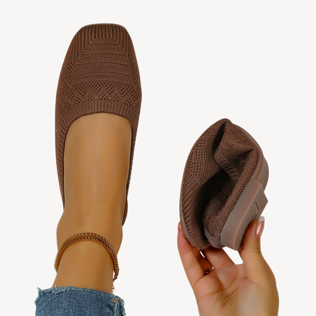 Women's Orthopedic Square Toe Flats