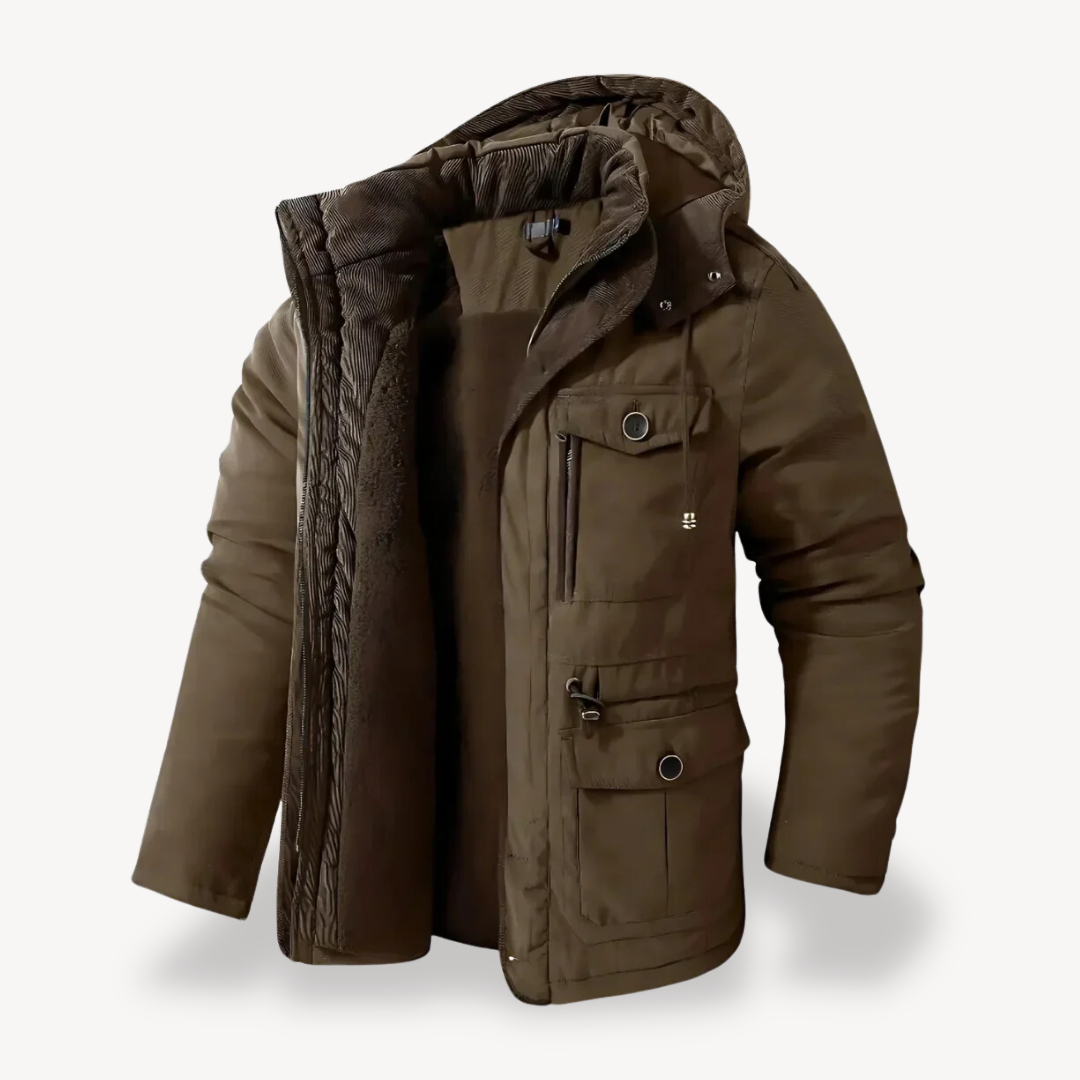 Men's Winter Parka – Waterproof Fur-Lined Jacket