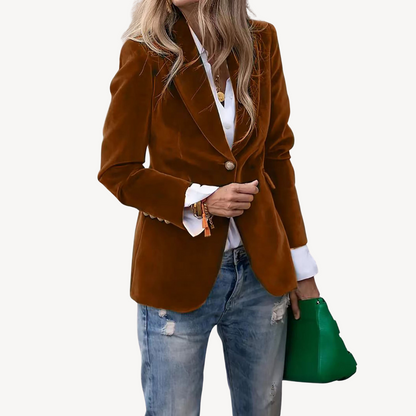 Women's Fashion Velvet Blazer