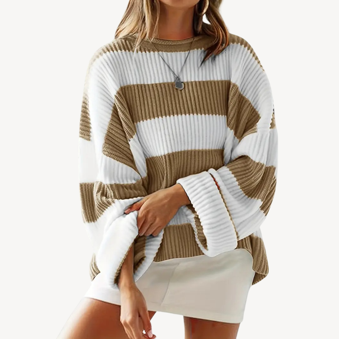Women's Striped Oversized Sweater