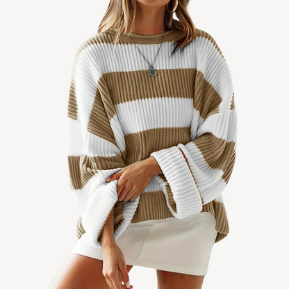 Women's Striped Oversized Sweater