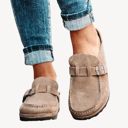 Orthopedic Loafers for Women with Buckle