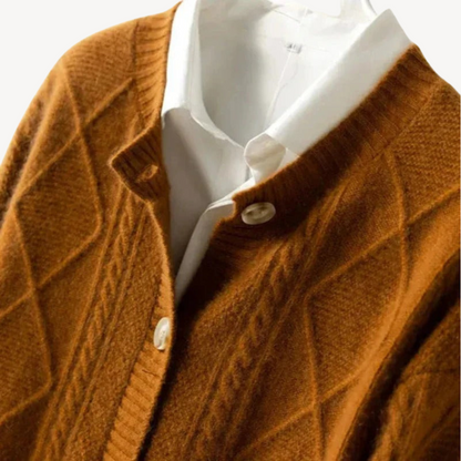 Button-Front Knit Cardigan for Women