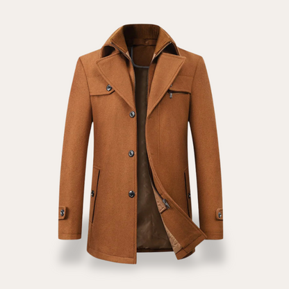 Men's Coat – Winter Jacket with Stand Collar